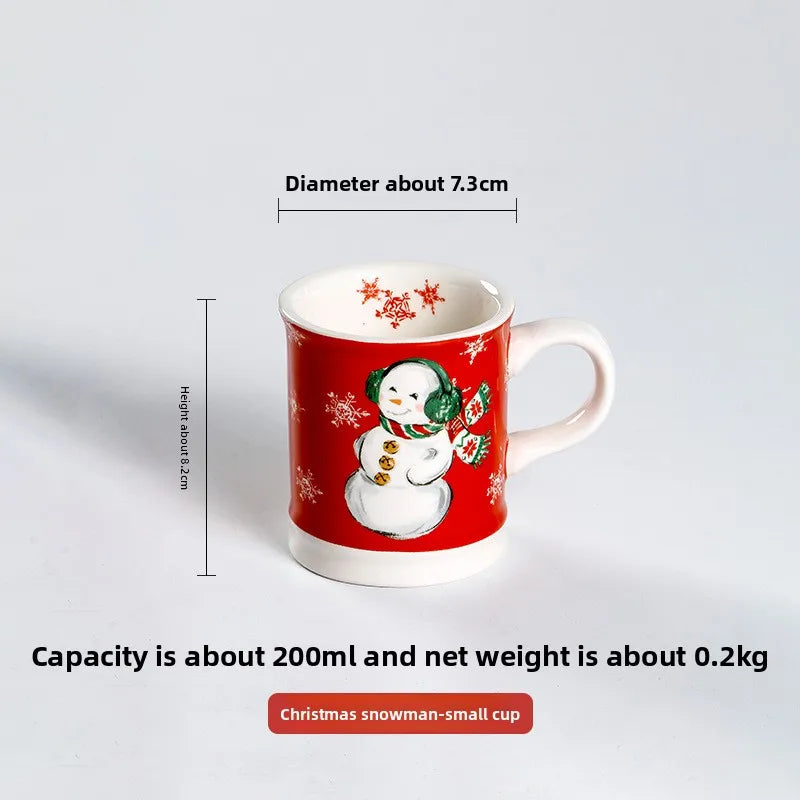 Goblin Series Ceramic Plate | Large Dinner Plate & Rectangle Tray | Christmas Tableware with Underglaze Finish