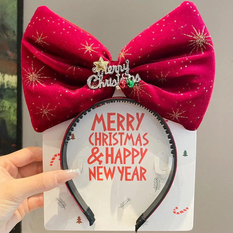 Kawaii Disney Plush Headband | Mickey Mouse Minnie Anime Cute Cartoon Plush Ear Head Band | Hair Accessories Girl Christmas Gift