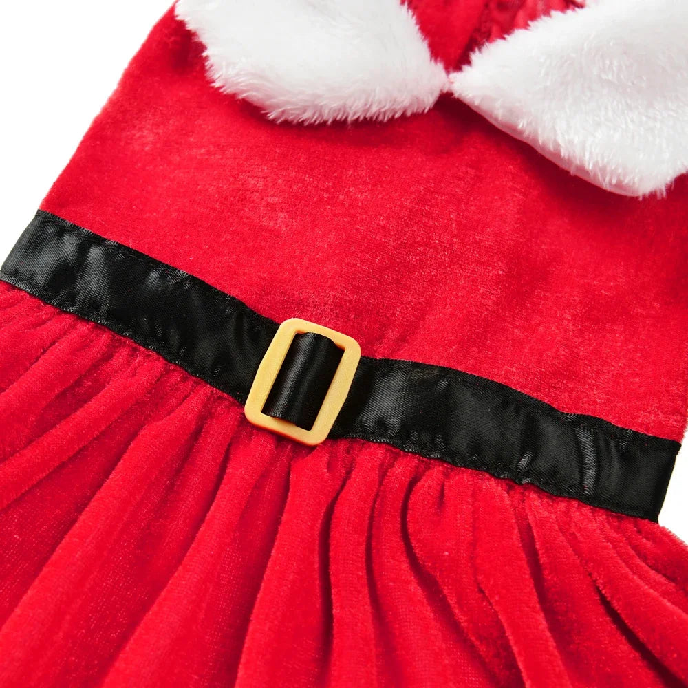 Cute Pet Dresses for Christmas Cosplay | Dog Princess Skirt for Small/Medium Dogs & Cats Kitten | Soft Cozy Kitty Costume