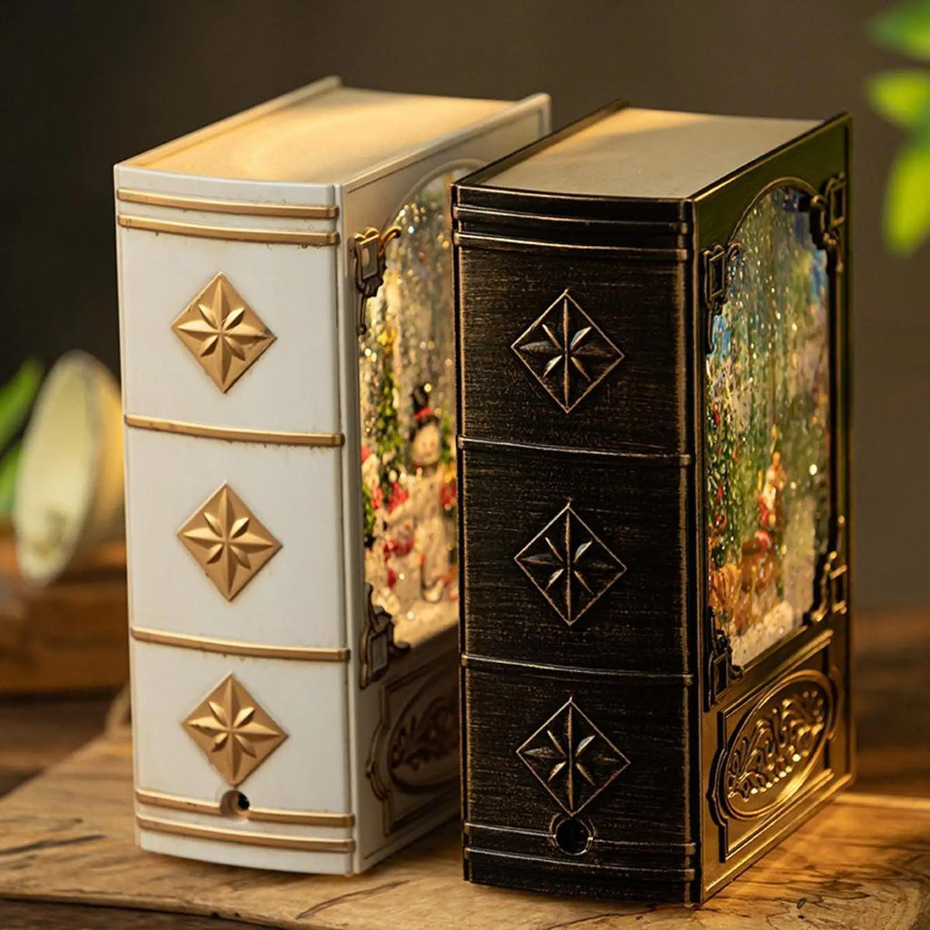 Musical Christmas Snow Globe Light – Snowman Music Box Night Lamp for Holiday Home Decor & Festival Parties