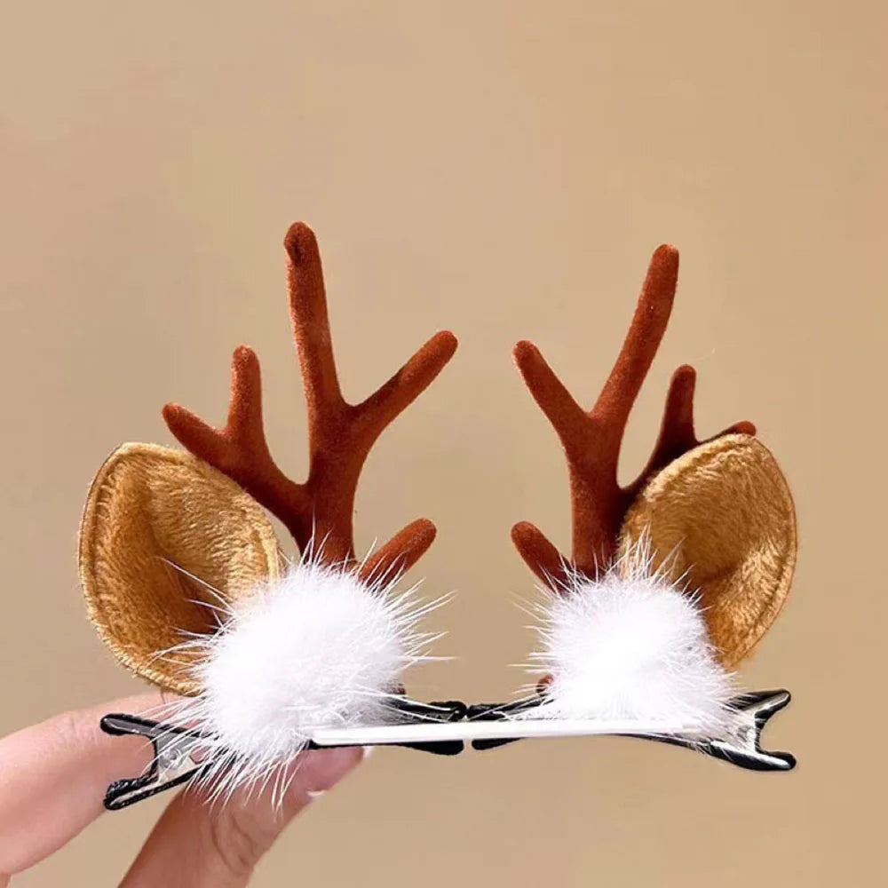 2026 Kids Christmas Headband | Cartoon Elk & Snowflake Bow Hairband | Cosplay, Birthday Party Headwear & Halloween Gifts