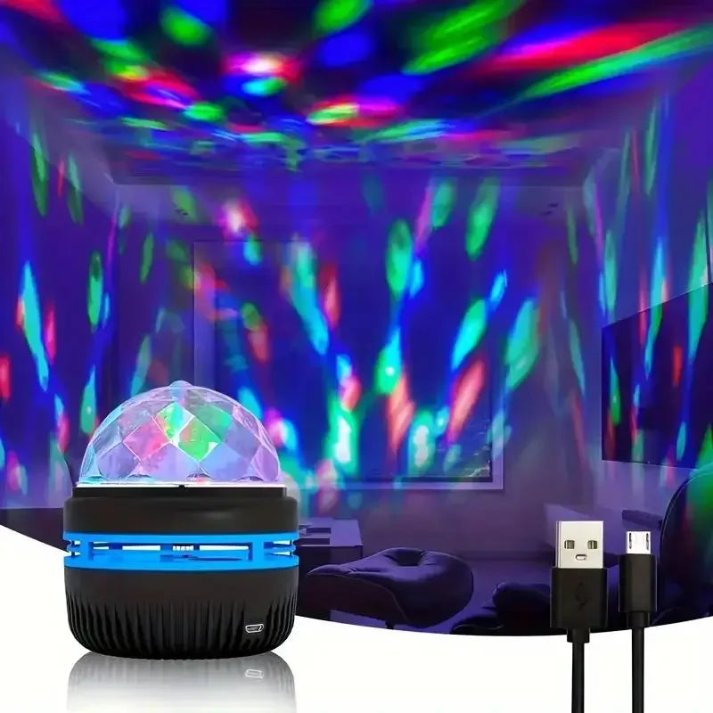 LED Star Galaxy Projector – Auto-Rotating Starry Sky Night Light for Christmas, Bedroom & Home Decoration (USB 5V)
