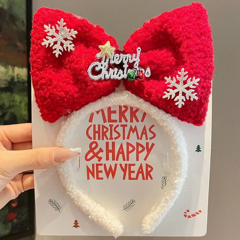 Kawaii Disney Plush Headband | Mickey Mouse Minnie Anime Cute Cartoon Plush Ear Head Band | Hair Accessories Girl Christmas Gift