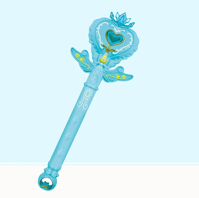 Glowing Princess Snowflake Wand Toy for Girls – Light & Sound Fairy Stick for Kids Cosplay, Christmas & Halloween