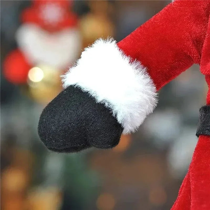 Creative Christmas Wine Bottle Cover Set | Velvet Dress Clothes Ornaments Bag | Xmas Party Dinner Table Decoration Gifts