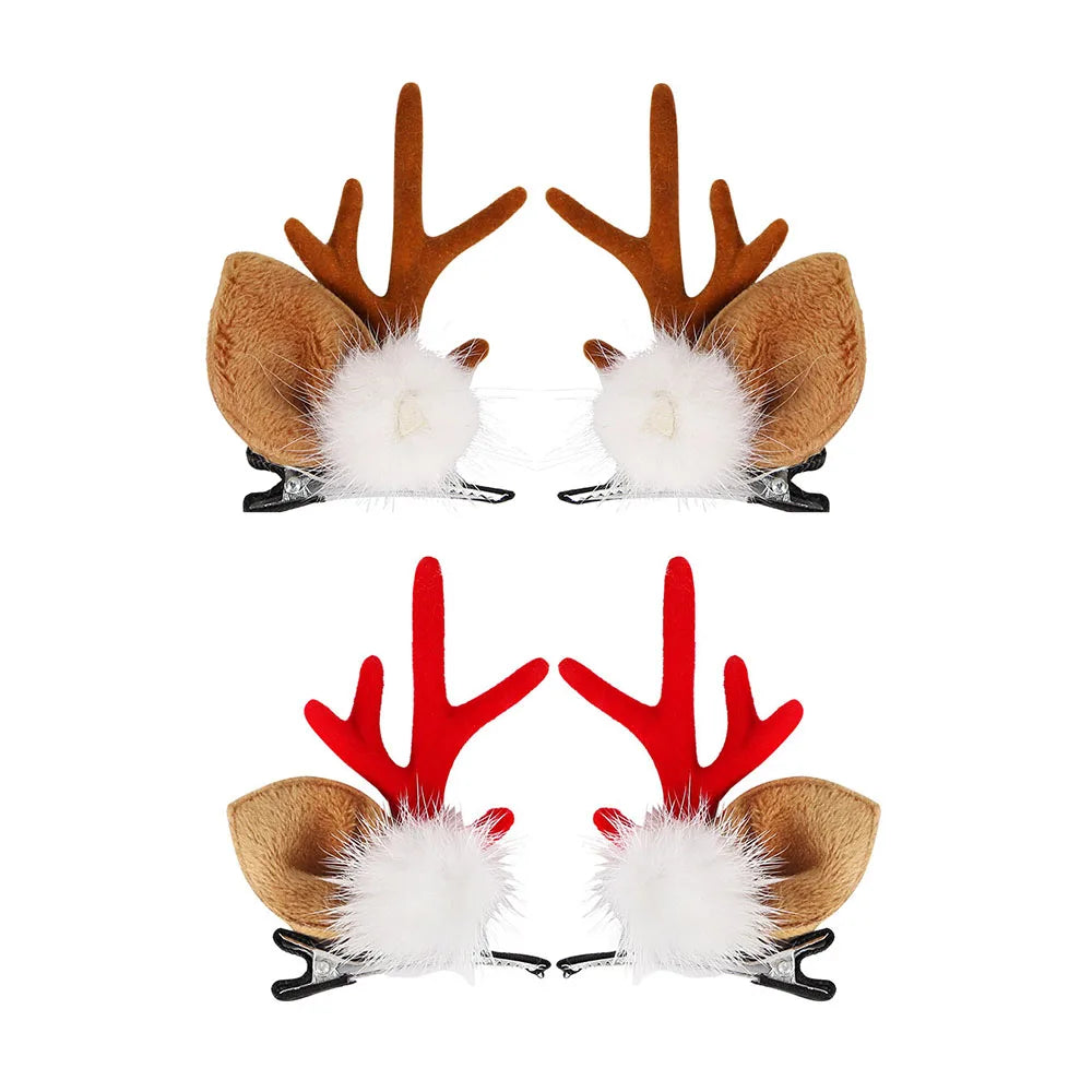 2026 Kids Christmas Headband | Cartoon Elk & Snowflake Bow Hairband | Cosplay, Birthday Party Headwear & Halloween Gifts
