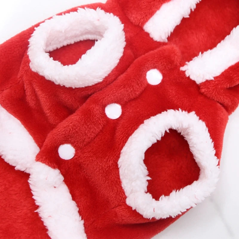 1pc Cat Christmas Clothes | Winter Warm Pet Clothes for Small/Medium Dogs & Cats | Elk Santa Claus Dog Cats Coat Christmas Costume